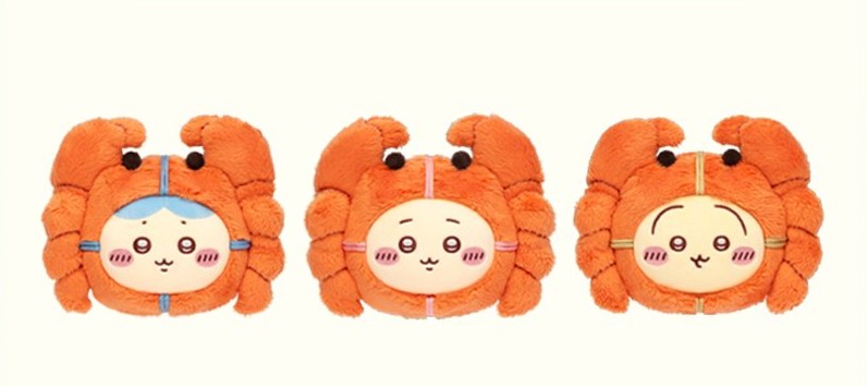 Chiikawa Hairy Crab Plush Charm Set