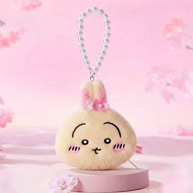 Miniso x Chiikawa Sakura Series Plush Coin Purse Keychain – Kireimono
