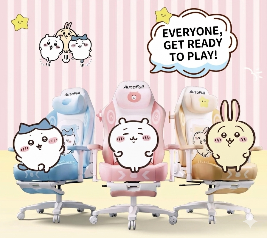 Chiikawa x AutoFull Gaming Chair