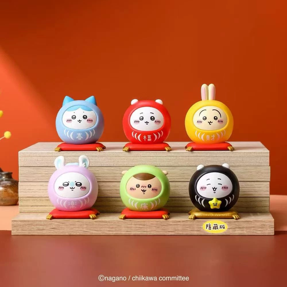Chiikawa Taiwan Limited Daruma Figure Set (5 Designs + 1 Secret | Full Set)