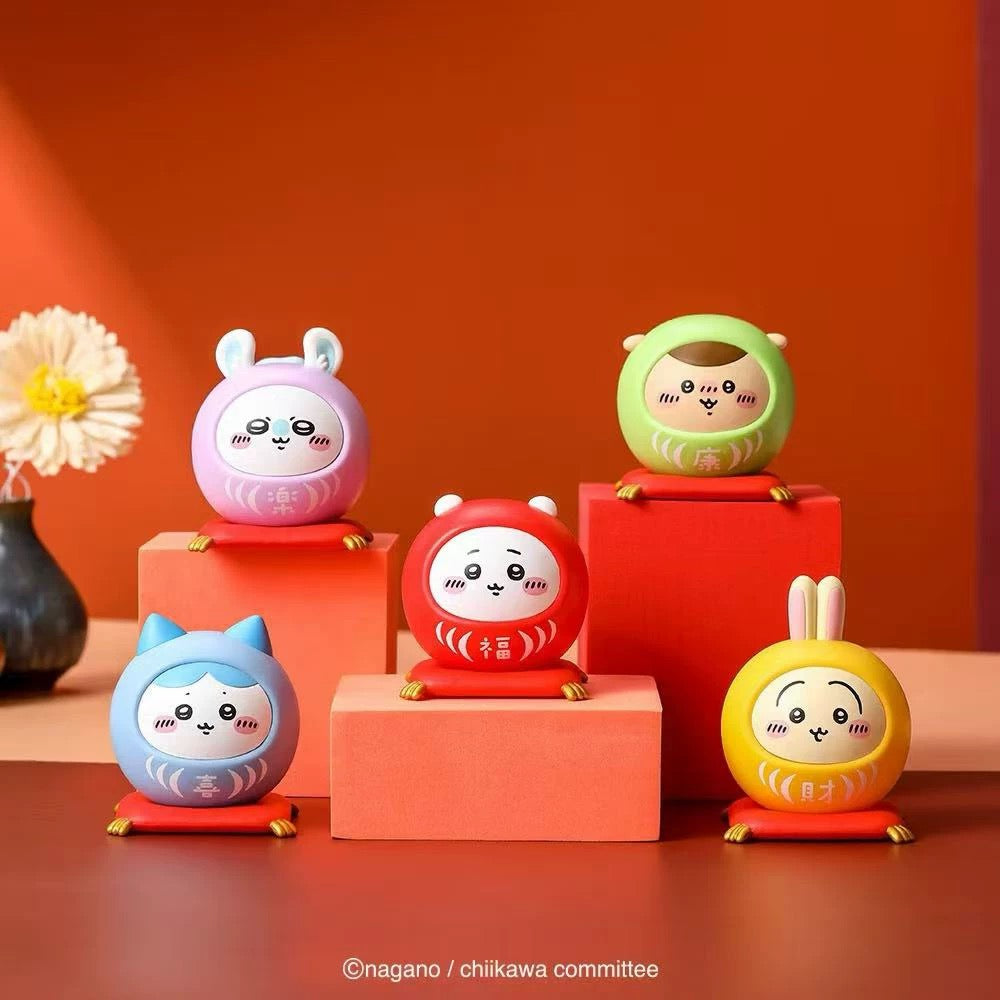 Chiikawa Taiwan Limited Daruma Figure Set (5 Designs + 1 Secret | Full Set)