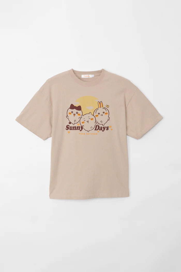 Chiikawa T-shirt Sunny Days Sand Beige