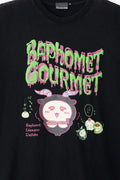 [Pre-sale] Chiikawa Foam Print T-shirt BAPHOMET GOURMET Black