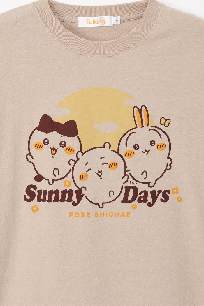 Chiikawa T-shirt Sunny Days Sand Beige