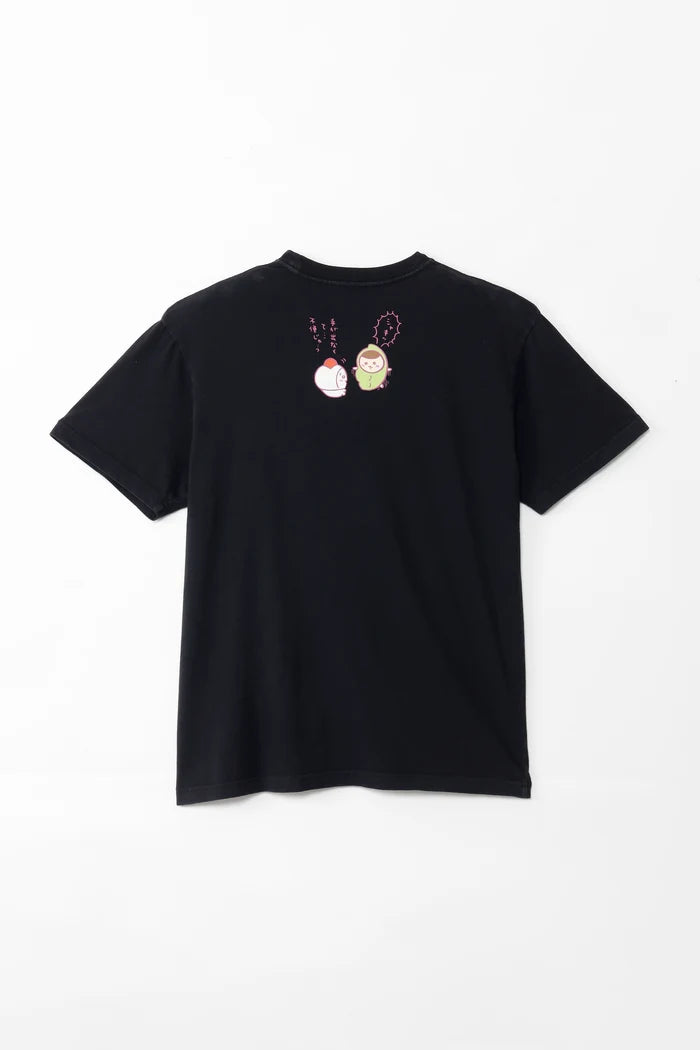 [Pre-sale] Chiikawa Foam Print T-shirt BAPHOMET GOURMET Black