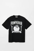 Chiikawa T-shirt, Hairy Kurimanju, Black
