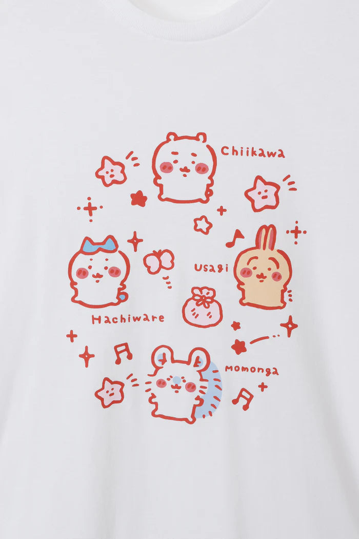 Chiikawa Long Sleeve T-Shirt, Small, White