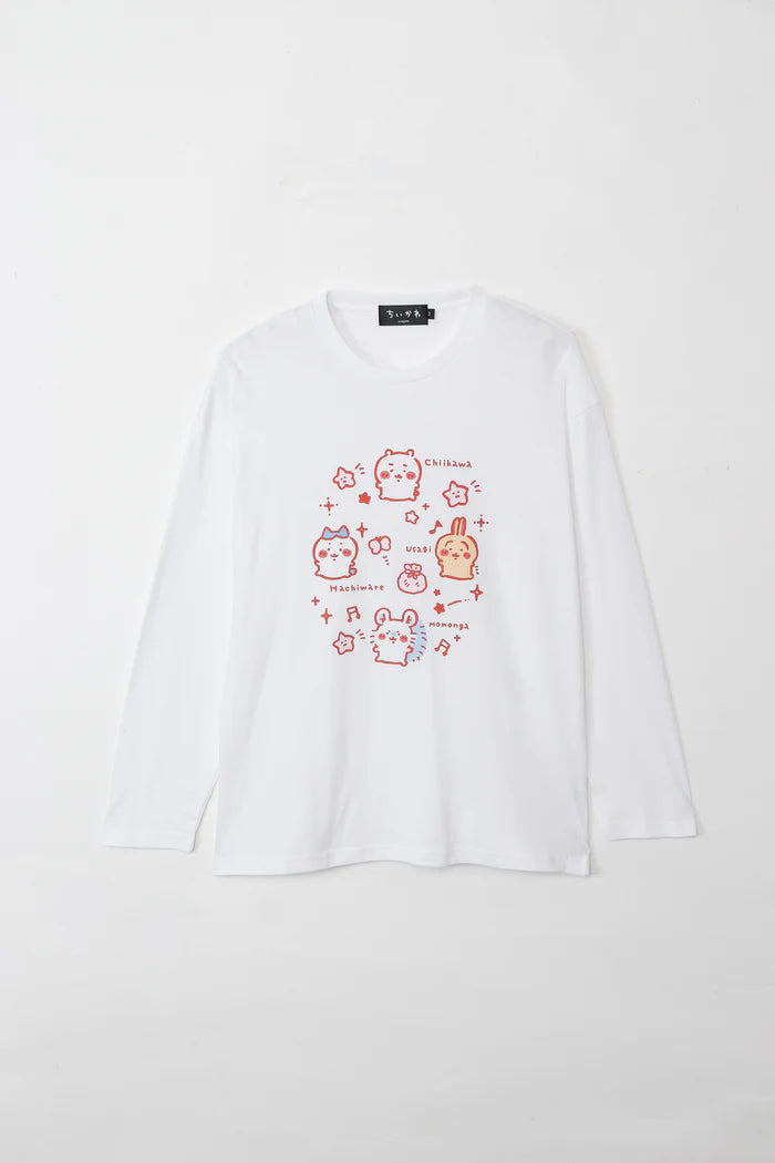 Chiikawa Long Sleeve T-Shirt, Small, White