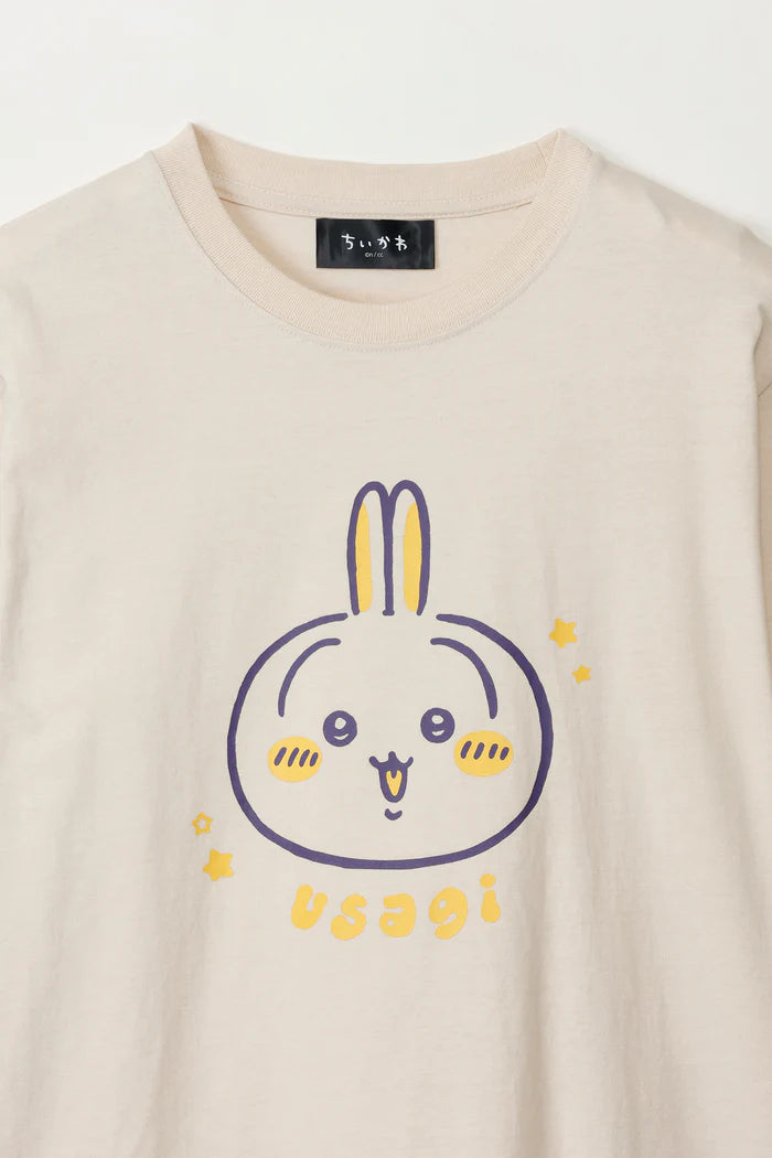 Chiikawa L/ST Shirt, Usagi, Sand Beige