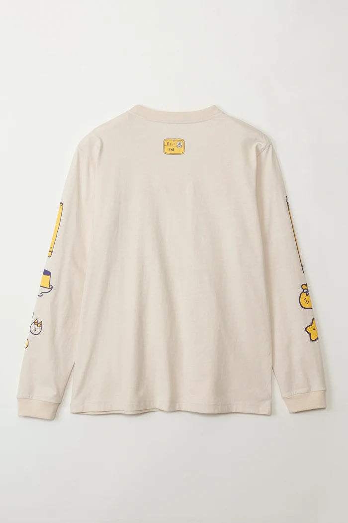 Chiikawa L/ST Shirt, Usagi, Sand Beige