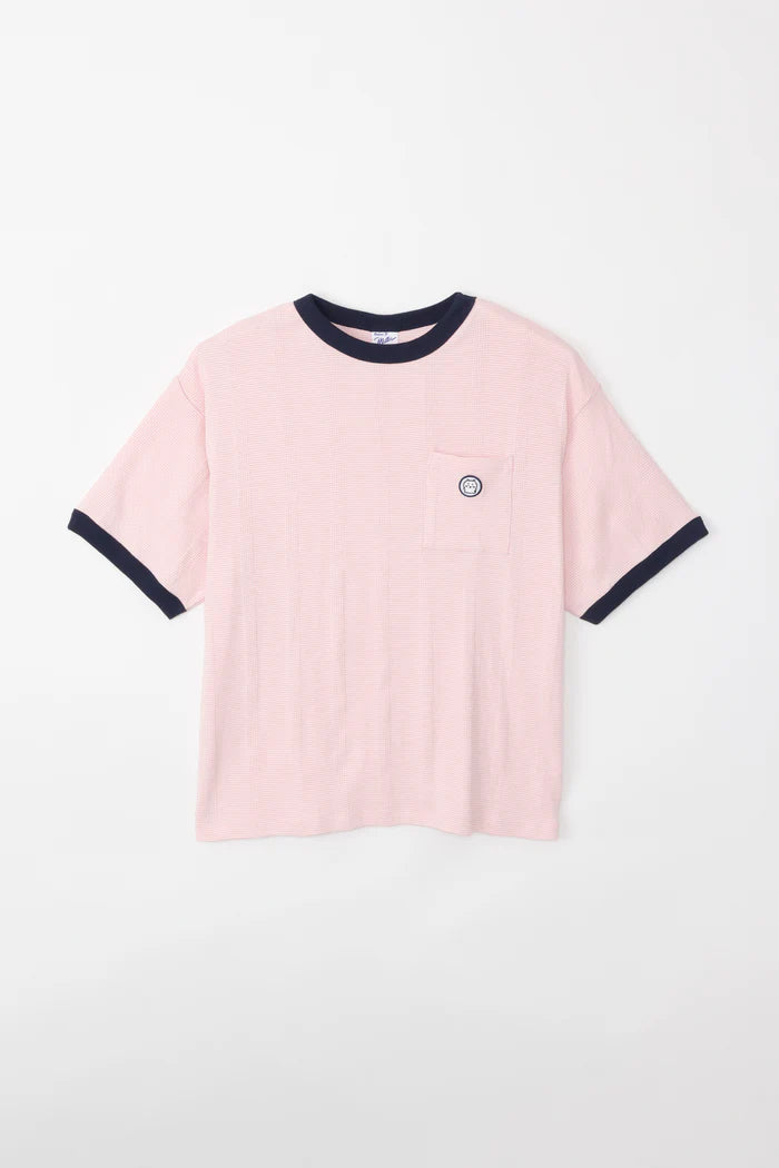 Chiikawa Big Silhouette Pocket T-Shirt Robert P. Miller x Talking Chiikawa FLAMINGO