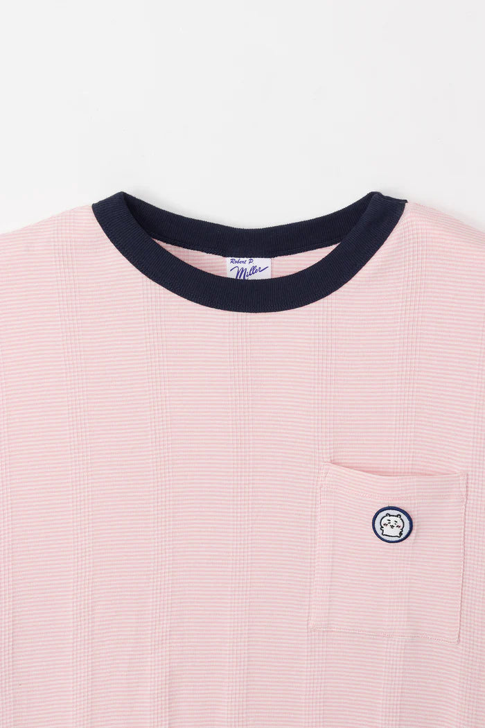 Chiikawa Big Silhouette Pocket T-Shirt Robert P. Miller x Talking Chiikawa FLAMINGO