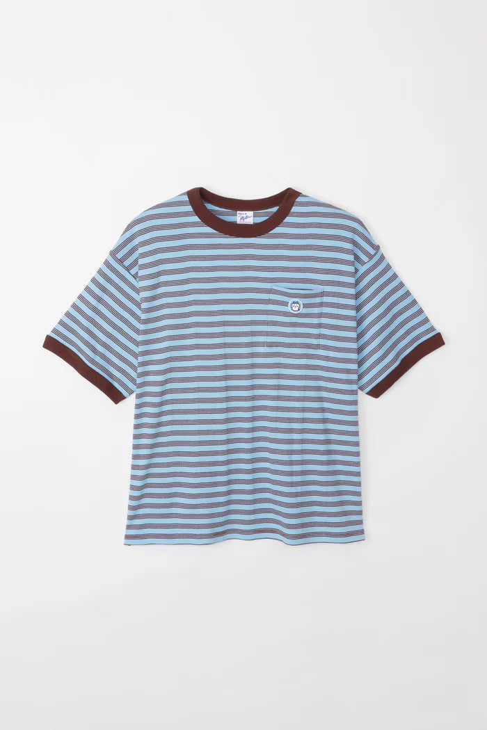 Chiikawa Big Silhouette Pocket T-Shirt Robert P. Miller x Talking Hachiware BLUEBERRY