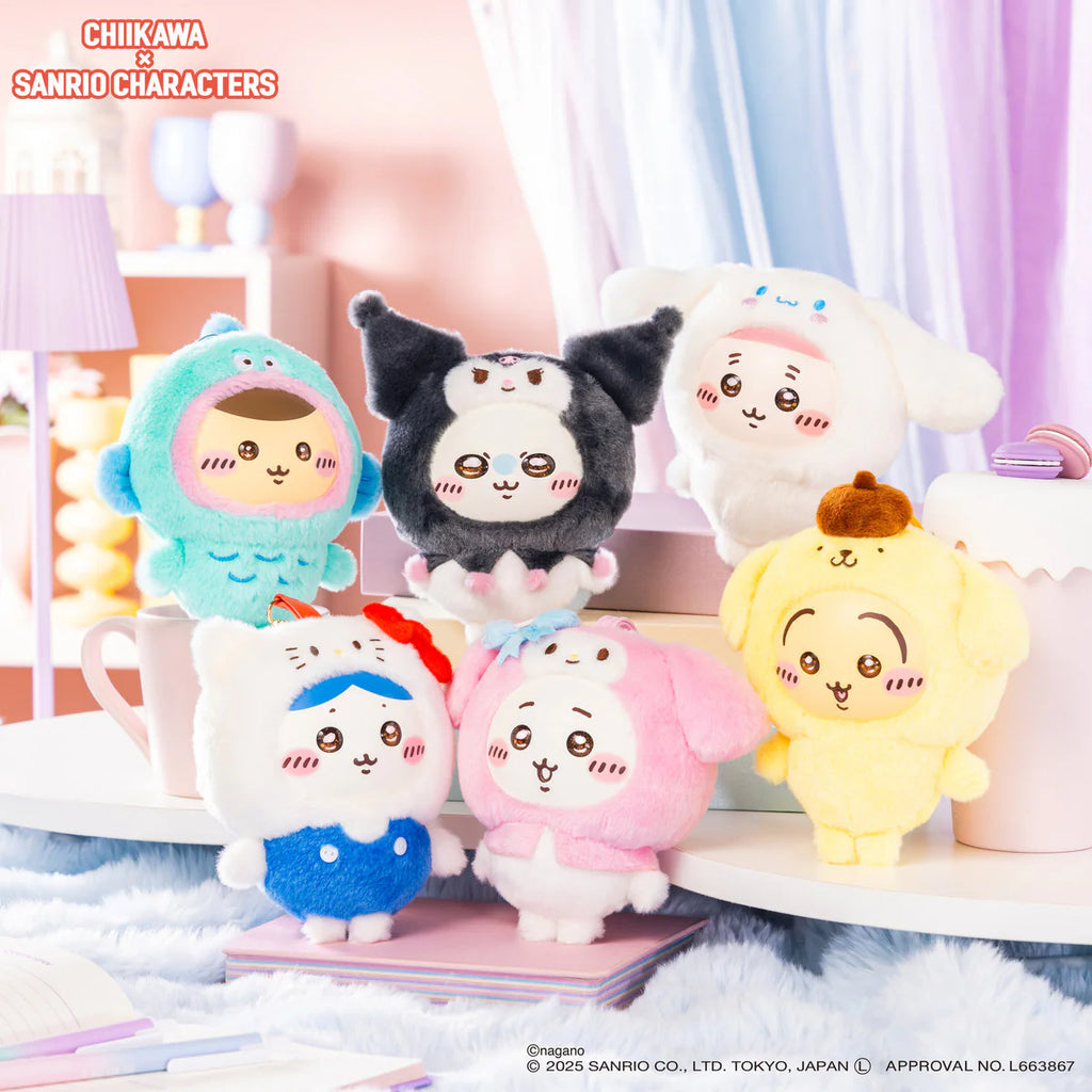 Chiikawa × Sanrio Characters Kiramekko (Set of 6)