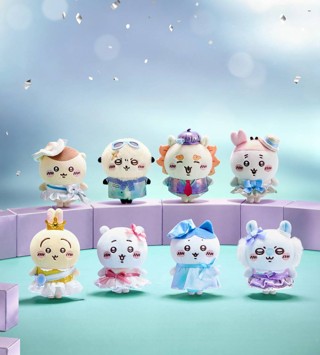Miniso x Chiikawa Fashion Show Plush Mascot Keychain