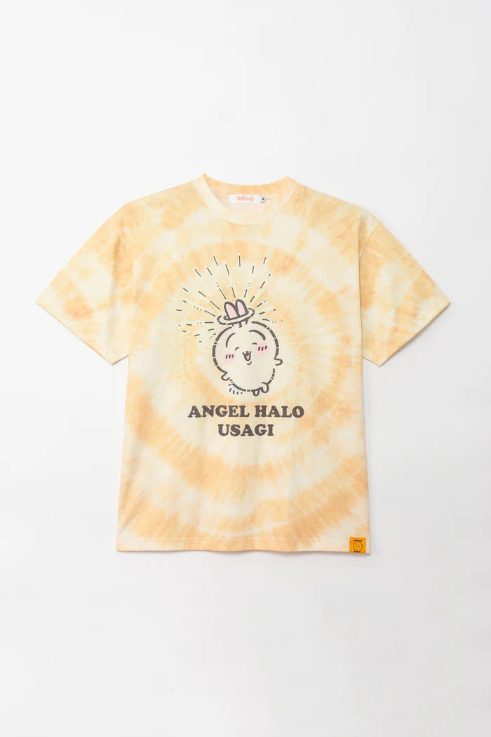 Chiikawa T-shirt, Tie-dye, Angel Halo, Yellow