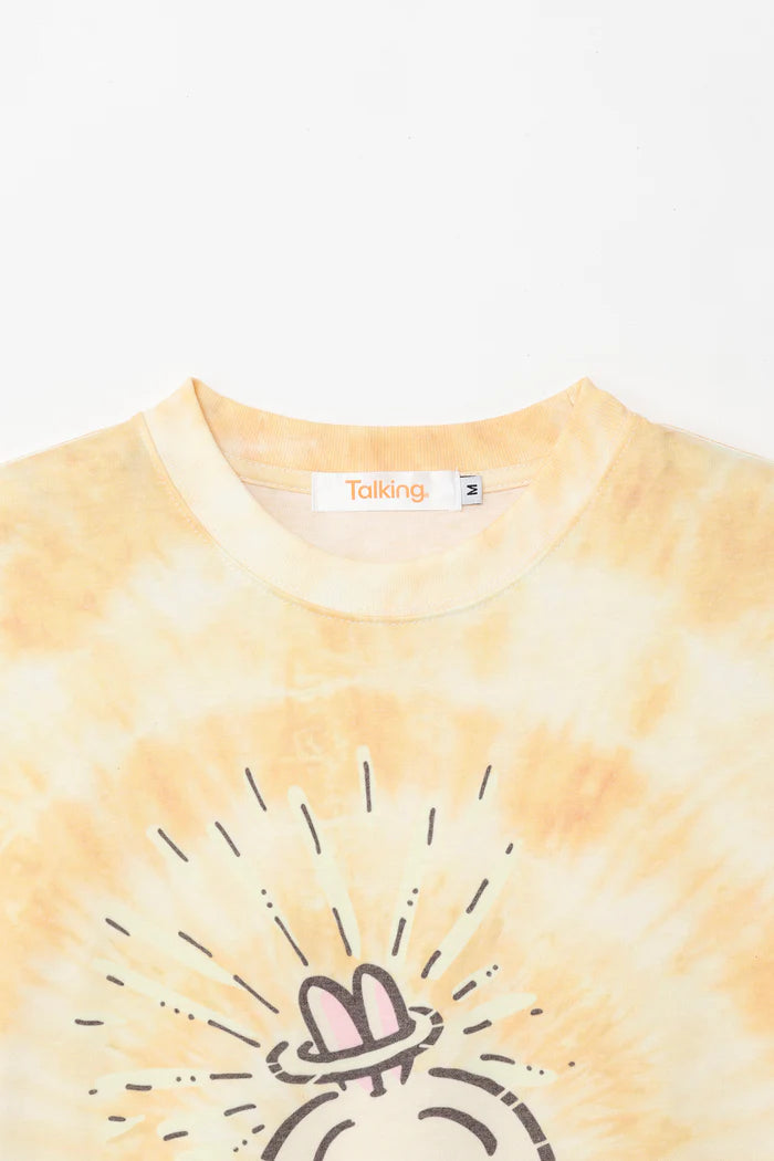 Chiikawa T-shirt, Tie-dye, Angel Halo, Yellow