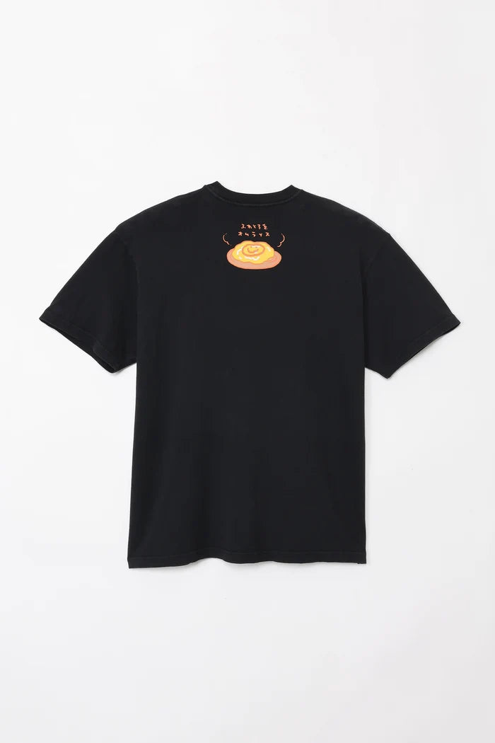 [Pre-sale] Chiikawa Foam Print T-Shirt OPERATION:OMURICE Black
