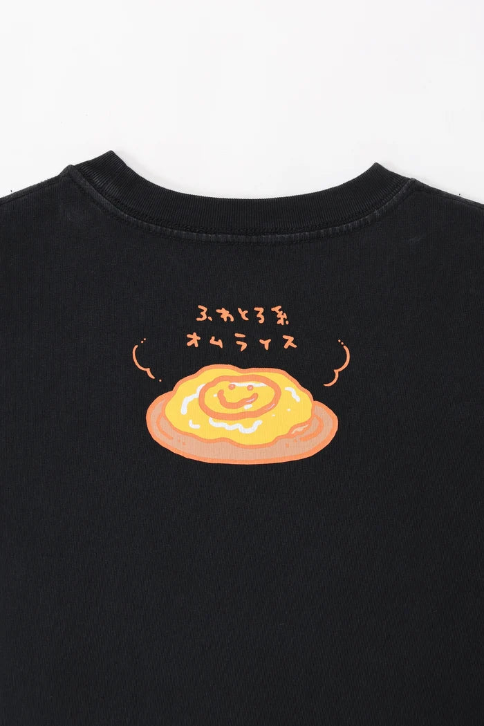 [Pre-sale] Chiikawa Foam Print T-Shirt OPERATION:OMURICE Black